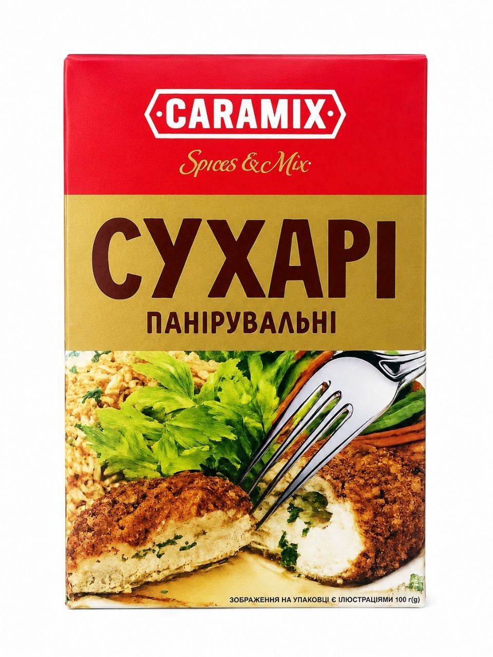 Сухарі панірувальні ТМ «Caramix» фасовані, 100г